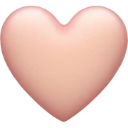 Pastel sandy pink heart sticker