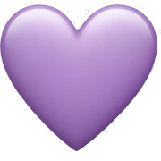 Light purple heart sticker