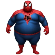 Fat fat fat spiderman sticker