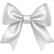 white bow sticker