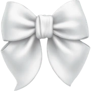 white bow sticker