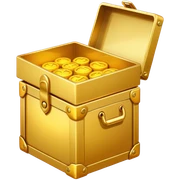 Gold box  sticker