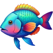 Parrotfish sticker