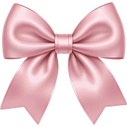 A light pink bow  sticker