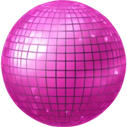 pink disco ball sticker