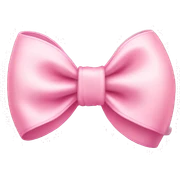 baby pink bow sticker