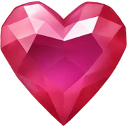 gem heart sticker