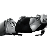 monochrome beauty in lingerie sticker