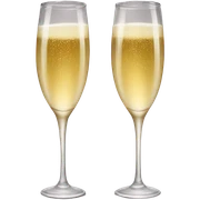 champagne glasses  sticker