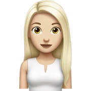 White girl with blaxk hair  sticker