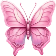 Pink butterfly  sticker