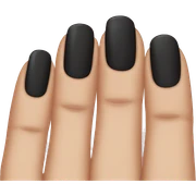 Black nails sticker