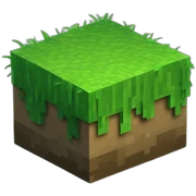 minecraft grass block sticker