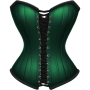 Dark green corset sticker