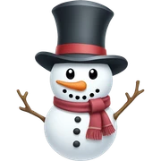 snowman sticker