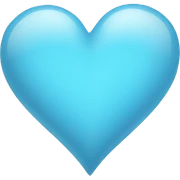 Light Blue Heart sticker