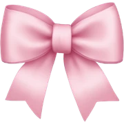 light pink ribbon bow sticker