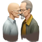 Walter white Kissing Walter White sticker
