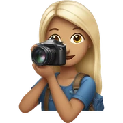 girl with a camera sticker