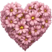 flower heart sticker