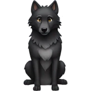 black wolf sticker