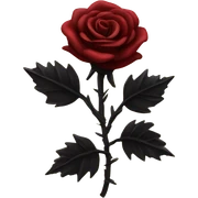 gothic roses love  sticker