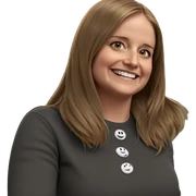 smiling girl with long hair sticker