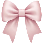 Pale Pink bow sticker