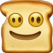happy toast sticker