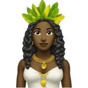 Jamaican goddess sticker