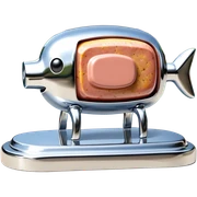  paris art city SPAM meat jeff koons style sculpture arty landscape  sticker
