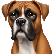 boxer dog sticker