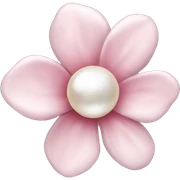 Pearl light pink flower sticker