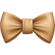 light brown bow sticker