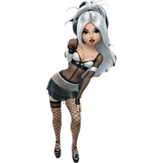 white-haired girl in fishnets sticker