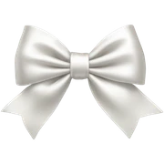 White bow sticker