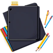 school supplies sticker