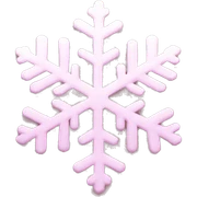 pastel pink snowflake  sticker