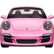 pink porsche sticker