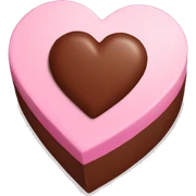 heart chocolate box sticker