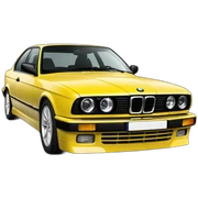 Yellow bmw e34 sticker