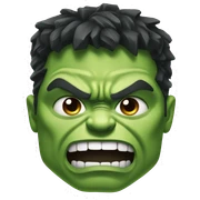 Hulk head  sticker