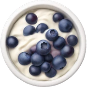 yoghurt bowl with grapes and blueberries sticker