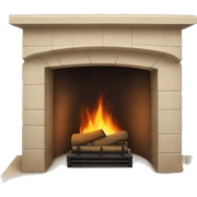 Home Fireplace  sticker