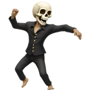 Skull dancing sticker