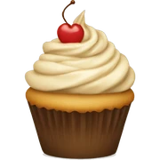 cupcake beige sticker