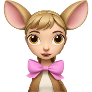 girl with animal ears sticker
