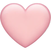 Light pink heart  sticker