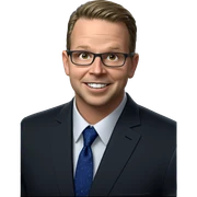 smiling boy in formal attire sticker