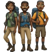 hiking gang sticker
